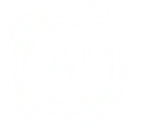 AMI (Association Montessori Internationale) logo (white version)