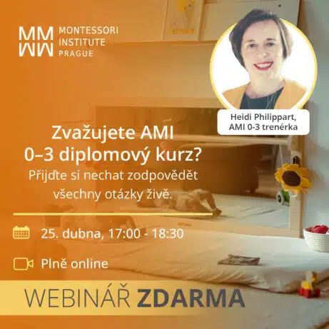 Webinář zdarma: Zvažujete AMI 0–3 diplomový kurz? Přijďte si nechat zodpovědět všechny otázky živě.